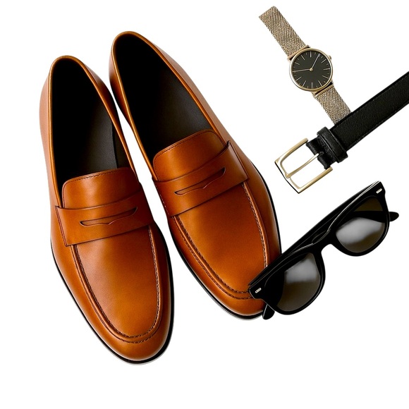 To Boot Other - To Boot New York Adam Derrick Penny Loafers Brown Leather Size 9.5 NWOT (UNWORN)